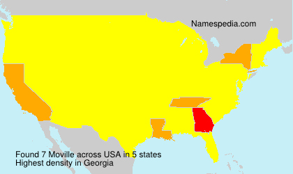 Surname Moville in USA Surname Moville in USA