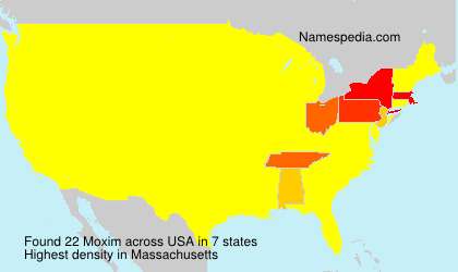 Surname Moxim in USA Surname Moxim in USA