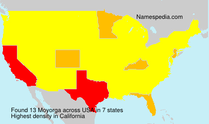 Surname Moyorga in USA Surname Moyorga in USA