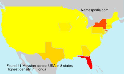Surname Moyston in USA Surname Moyston in USA