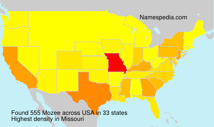 Surname Mozee in USA Surname Mozee in USA