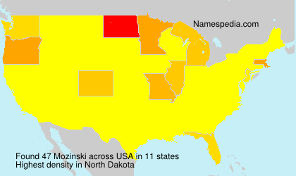 Surname Mozinski in USA Surname Mozinski in USA