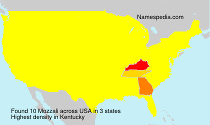 Surname Mozzali in USA Surname Mozzali in USA