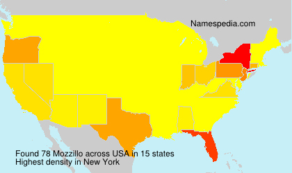 Surname Mozzillo in USA Surname Mozzillo in USA