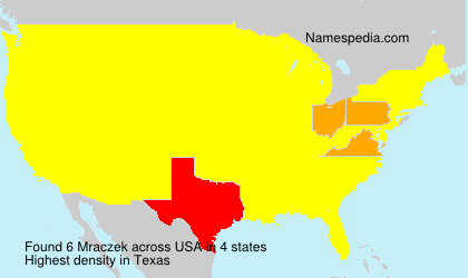 Surname Mraczek in USA Surname Mraczek in USA