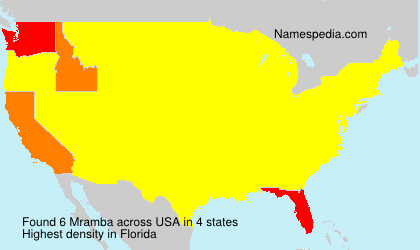 Surname Mramba in USA Surname Mramba in USA