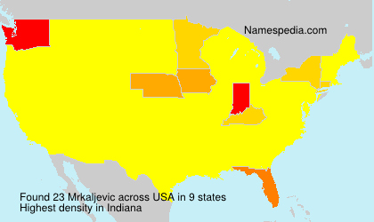 Surname Mrkaljevic in USA Surname Mrkaljevic in USA