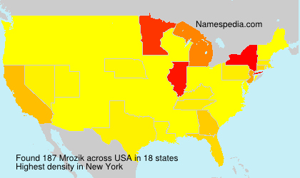 Surname Mrozik in USA Surname Mrozik in USA