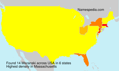 Surname Mszanski in USA Surname Mszanski in USA