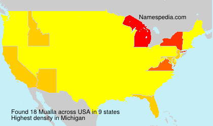 Surname Mualla in USA Surname Mualla in USA