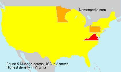 Surname Muange in USA Surname Muange in USA