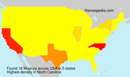 Surname Muanza in USA Surname Muanza in USA