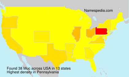 Surname Muc in USA Surname Muc in USA