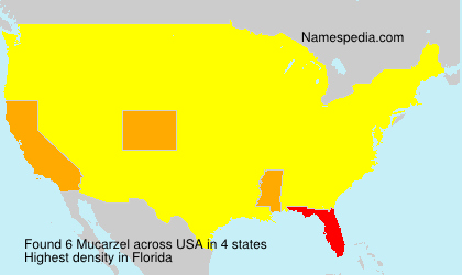 Surname Mucarzel in USA Surname Mucarzel in USA
