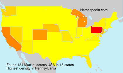 Surname Muckel in USA Surname Muckel in USA