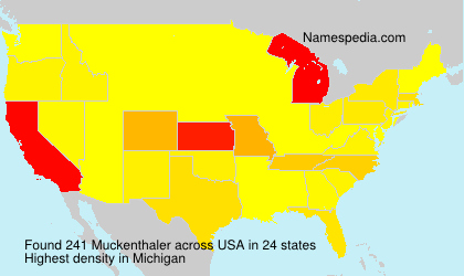 Surname Muckenthaler in USA Surname Muckenthaler in USA