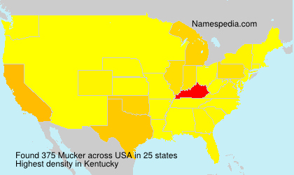Surname Mucker in USA Surname Mucker in USA
