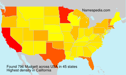Surname Mudgett in USA Surname Mudgett in USA
