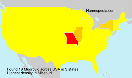 Surname Mudrovic in USA Surname Mudrovic in USA
