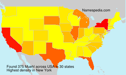 Surname Muehl in USA Surname Muehl in USA