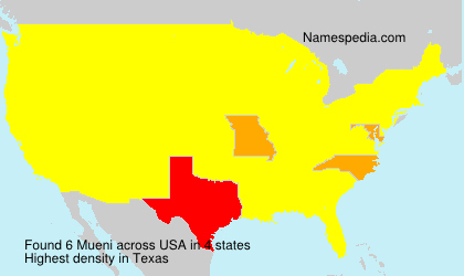 Surname Mueni in USA Surname Mueni in USA