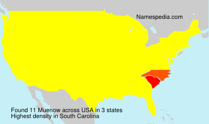 Surname Muenow in USA Surname Muenow in USA