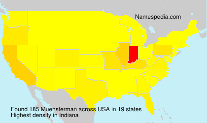 Surname Muensterman in USA Surname Muensterman in USA