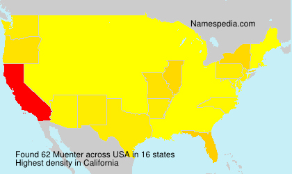 Surname Muenter in USA Surname Muenter in USA