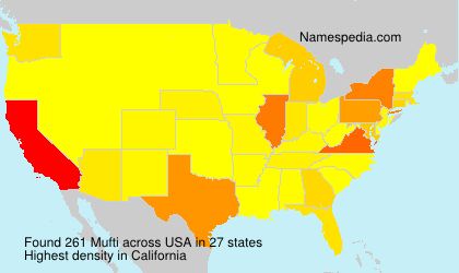 Surname Mufti in USA Surname Mufti in USA