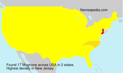 Surname Mugnone in USA Surname Mugnone in USA
