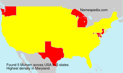 Surname Muham in USA Surname Muham in USA