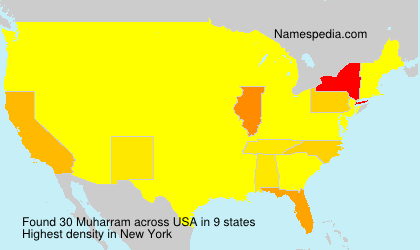 Surname Muharram in USA Surname Muharram in USA