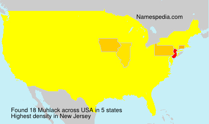 Surname Muhlack in USA Surname Muhlack in USA