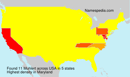 Surname Muhlert in USA Surname Muhlert in USA