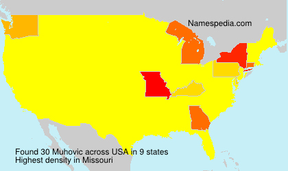 Surname Muhovic in USA