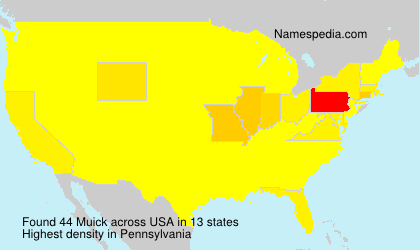 Surname Muick in USA Surname Muick in USA
