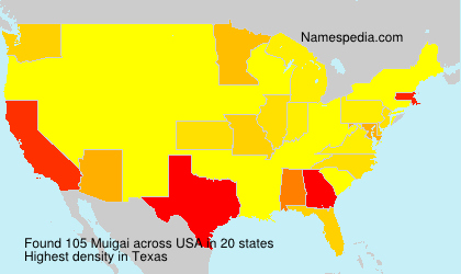 Surname Muigai in USA Surname Muigai in USA