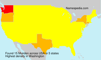 Surname Muirden in USA Surname Muirden in USA