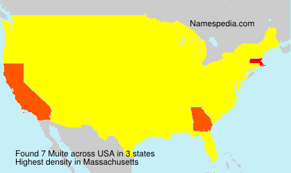 Surname Muite in USA Surname Muite in USA