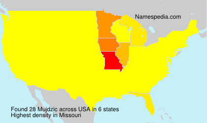 Surname Mujdzic in USA