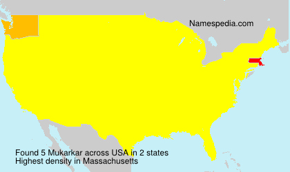 Surname Mukarkar in USA Surname Mukarkar in USA