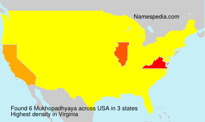 Surname Mukhopadhyaya in USA Surname Mukhopadhyaya in USA