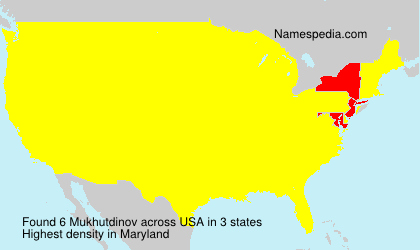 Surname Mukhutdinov in USA Surname Mukhutdinov in USA