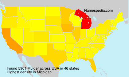 Surname Mulder in USA Surname Mulder in USA