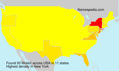 Surname Mulieri in USA Surname Mulieri in USA