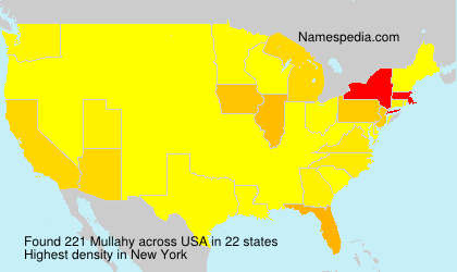 Surname Mullahy in USA Surname Mullahy in USA