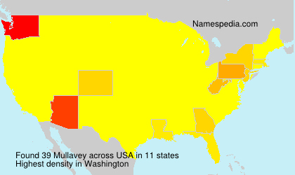 Surname Mullavey in USA Surname Mullavey in USA
