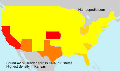 Surname Mullender in USA Surname Mullender in USA