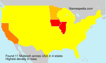 Surname Mullesch in USA Surname Mullesch in USA
