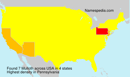 Surname Mulloth in USA Surname Mulloth in USA